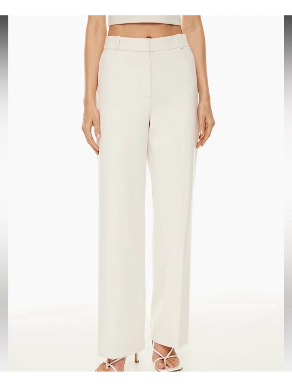 Aritzia Babaton agency Linen Pant White size 12